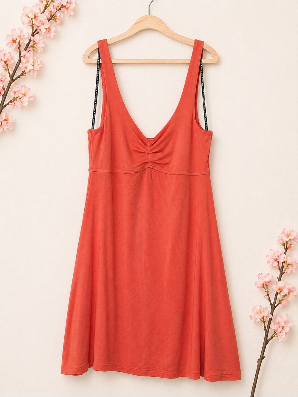 Volcom Coral Pink Dress Flowy A-Line Sleeveless Casual Mini M